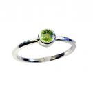aesthetic Peridot Silver Green Ring jaipur L-1in US 5,6,7,8