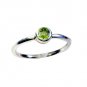 aesthetic Peridot Silver Green Ring jaipur L-1in US 5,6,7,8