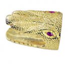 cunning Garnet Copper Red Ring jewelry L-1in US 5,6,7,8