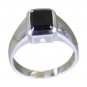 nubile Black onyx 925 Sterling Silver Black Ring exporter L-1in US 5,6,7,8