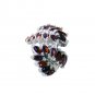 mesmeric Garnet Silver Red Ring supply L-1in US 5,6,7,8