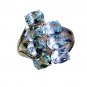 taking Blue Topaz 925 Sterling  Blue Ring exporter L-1in US 5,6,7,8