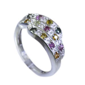 cunning Tourmaline Silver Multi Ring jaipur L-1in US 5,6,7,8