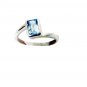 tempting Blue Topaz Silver Blue Ring jewellery L-1in US 5,6,7,8