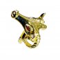 statuesque Garnet Copper Red Ring Designer L-1in US 5,6,7,8