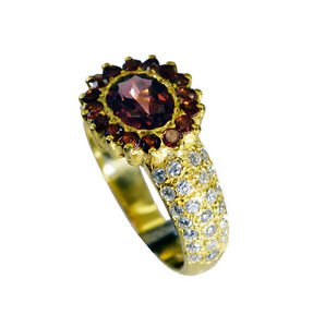 tasty Garnet Copper Red Ring wholesales L-1in US 5,6,7,8