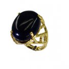 tempting Black onyx Copper Black Ring wholesale L-1in US 5,6,7,8