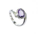 enticing Amethyst Silver Purple Ring indian L-1in US 5,6,7,8