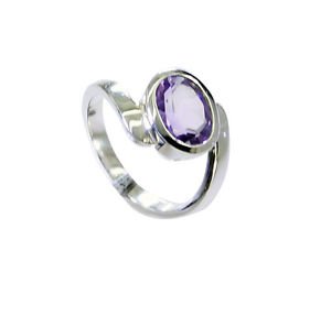 enticing Amethyst Silver Purple Ring indian L-1in US 5,6,7,8