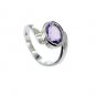 enticing Amethyst Silver Purple Ring indian L-1in US 5,6,7,8