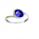 beauteous Amethyst Silver Purple Ring jaipur L-1in US 5,6,7,8