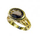 attractive Smoky Quartz Copper Brown Ring jewellery L-1in US 5,6,7,8