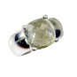 well-favored Green Amethyst Silver Green Ring jewelry L-1in US 5,6,7,8