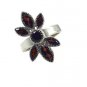 splendiferous Garnet 925 Sterling  Red Ring supplies L-1in US 5,6,7,8
