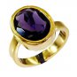 winning Amethyst CZ Copper Purple Ring jewelry L-1in US 5,6,7,8