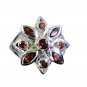 luscious Garnet Silver Red Ring jewellery L-1in US 5,6,7,8