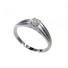 studly Rose Quartz Silver Pink Ring gemstone L-1in US 5,6,7,8