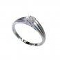 studly Rose Quartz Silver Pink Ring gemstone L-1in US 5,6,7,8