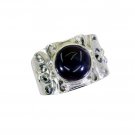 desirable Amethyst Silver Purple Ring supply L-1in US 5,6,7,8