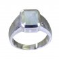 splendiferous Blue chalcedony 925 Sterling Silver Blue Ring jewellery L-1in US 5