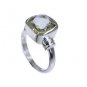 engaging Green Amethyst Silver Green Ring wholesales L-1in US 5,6,7,8