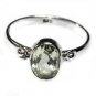 glossy Green Amethyst Silver Green Ring exporter L-1in US 5,6,7,8