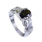 statuesque Tourmaline Silver Multi Ring jewellery L-1in US 5,6,7,8