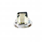 nubile Green Amethyst Silver Green Ring jewellery L-1in US 5,6,7,8