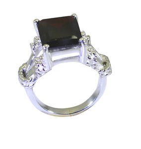 charming Garnet 925 Sterling  Red Ring wholesales L-1in US 5,6,7,8