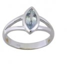 tantalizing Blue Topaz 925 Sterling Silver Blue Ring supplies L-1in US 5,6,7,8