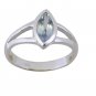 tantalizing Blue Topaz 925 Sterling Silver Blue Ring supplies L-1in US 5,6,7,8