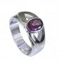 symmetrical Tourmaline Silver Multi Ring indian L-1in US 5,6,7,8