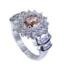 goodly Tourmaline Silver Multi Ring handcrafted L-1in US 5,6,7,8