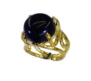 refined Black onyx Copper Black Ring indian L-1in US 5,6,7,8