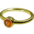 wonderful Red Onyx Gold Plated Red Ring gemstone L-1in US 5,6,7,8