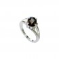 pretty Smoky Quartz 925 Sterling Brown Ring handcrafted L-1in US 5,6,7,8