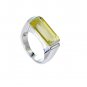 classy Lemon Quartz Silver Yellow Ring wholesales L-1in US 5,6,7,8