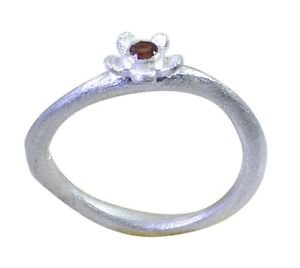 handsome Garnet 925 Sterling Silver Red Ring jaipur L-1in US 5,6,7,8