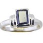 graceful Iolite 925 Sterling Silver Blue Ring jewellery L-1in US 5,6,7,8