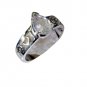 gorgeous white Cz Silver White Ring indian L-1in US 5,6,7,8