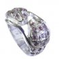 goodly Tourmaline Silver Multi Ring wholesale L-1in US 5,6,7,8