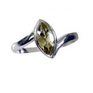 charming Lemon Quartz Silver Yellow Ring wholesale L-1in US 5,6,7,8