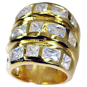 toothsome White CZ Copper White Ring wholesale L-1in US 5,6,7,8