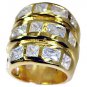 toothsome White CZ Copper White Ring wholesale L-1in US 5,6,7,8