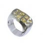graceful Citrine Silver Yellow Ring india  L-1in US 5,6,7,8