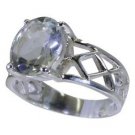 tempting Green Amethyst 925 sterling silver Green Ring india  L-1.2in US 5,6,7,8