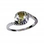 captivating Lemon Quartz Silver Yellow Ring supply L-1in US 5,6,7,8