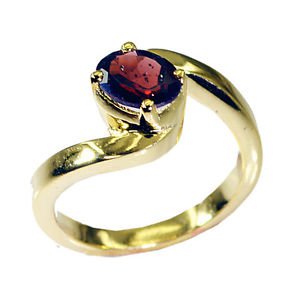 yummy Garnet Copper Red Ring handcrafted L-1in US 5,6,7,8