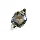 well-favored white Cz Silver White Ring gemstones L-1in US 5,6,7,8