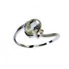 pretty-pretty Green Amethyst 925 Sterling  Green Ring wholesales L-1in US 5,6,7,